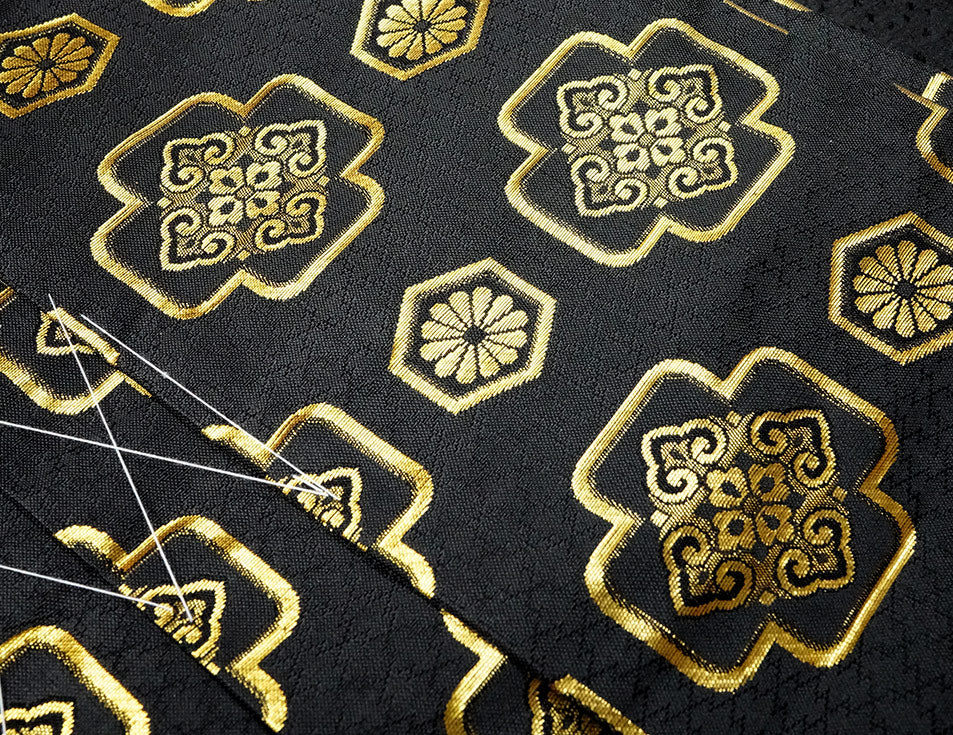 七五三 五歳 男児用 金襴袴セット 新品 7点セットhk120