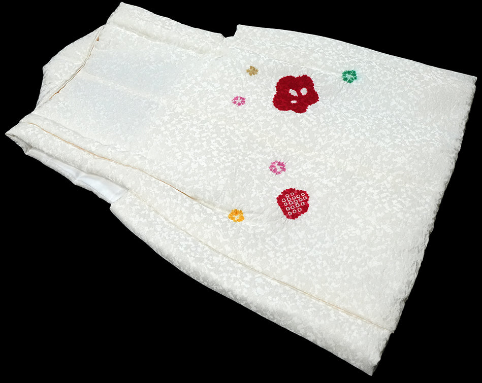 七五三 女児三歳用被布セット正絹 初節句 新品ht253