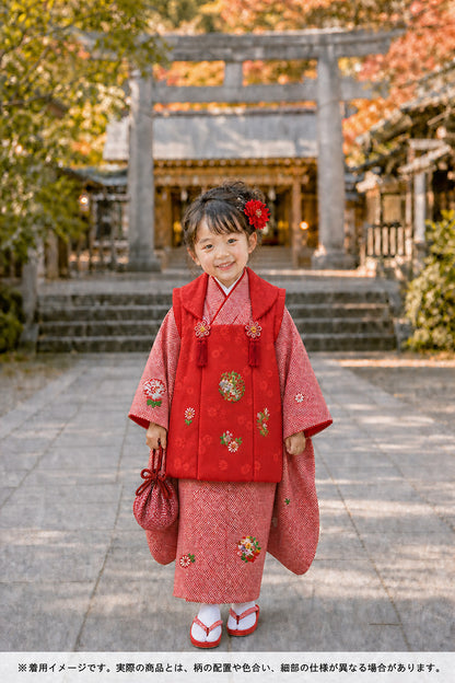 お宮参り 着物 女の子 祝着 正絹 のしめ 初着 産着 新品j3905