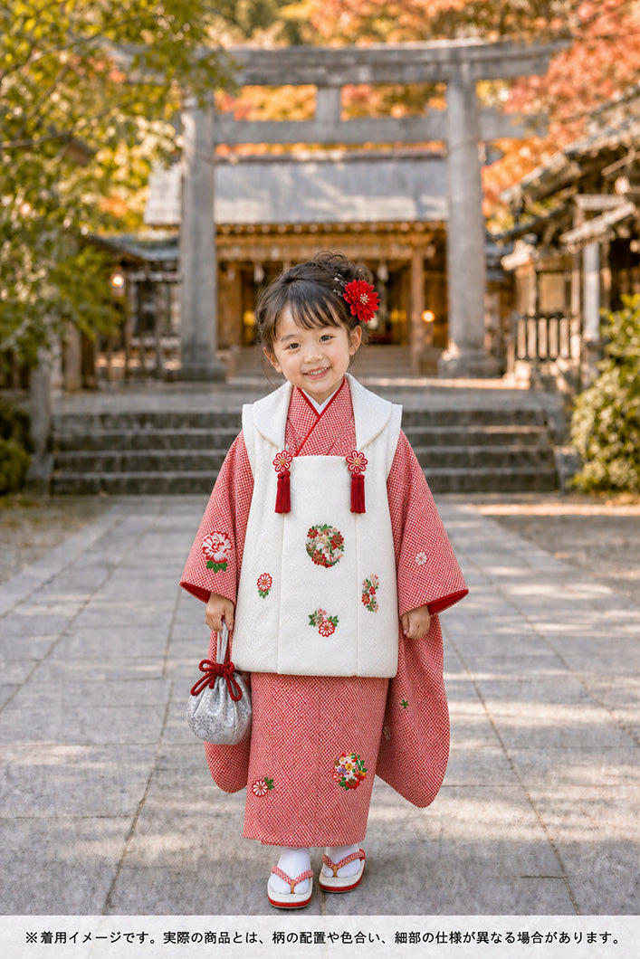 お宮参り 着物 女の子 祝着 正絹 のしめ 初着 産着 新品j3905