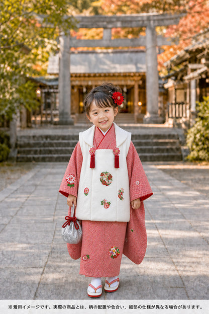 お宮参り 着物 女の子 祝着 正絹 のしめ 初着 産着 新品j3905