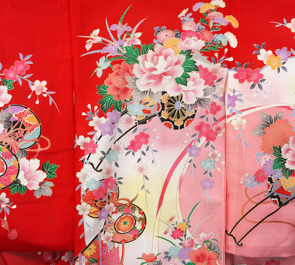 【夏専用】 絽 お宮参り 着物 女の子 正絹 祝着 初着 j701