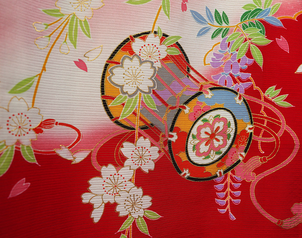 【夏専用】 絽 お宮参り 着物 女の子 正絹 祝着 初着 j722