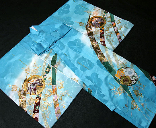 お宮参り 着物  男児祝着 正絹のしめ 初着 産着 新品d4008