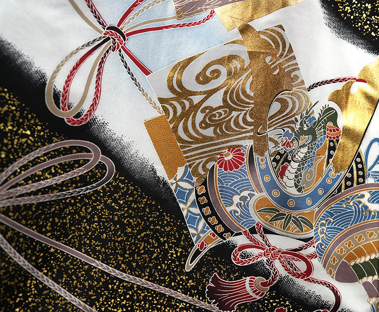 お宮参り 着物 男の子 男児祝着 正絹のしめ 初着 新品d2041