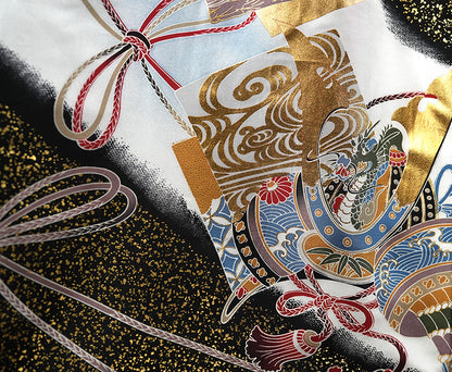 お宮参り 着物 男の子 男児祝着 正絹のしめ 初着 新品d2041