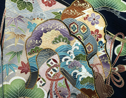 お宮参り 着物 男児祝着 正絹のしめ 初着 産着 新品d2105