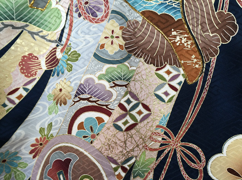 お宮参り 着物 男児祝着 正絹のしめ 初着 産着 新品d2105