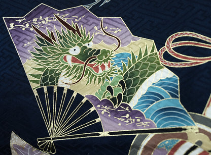 お宮参り 着物 男児祝着 正絹のしめ 初着 産着 新品d2105