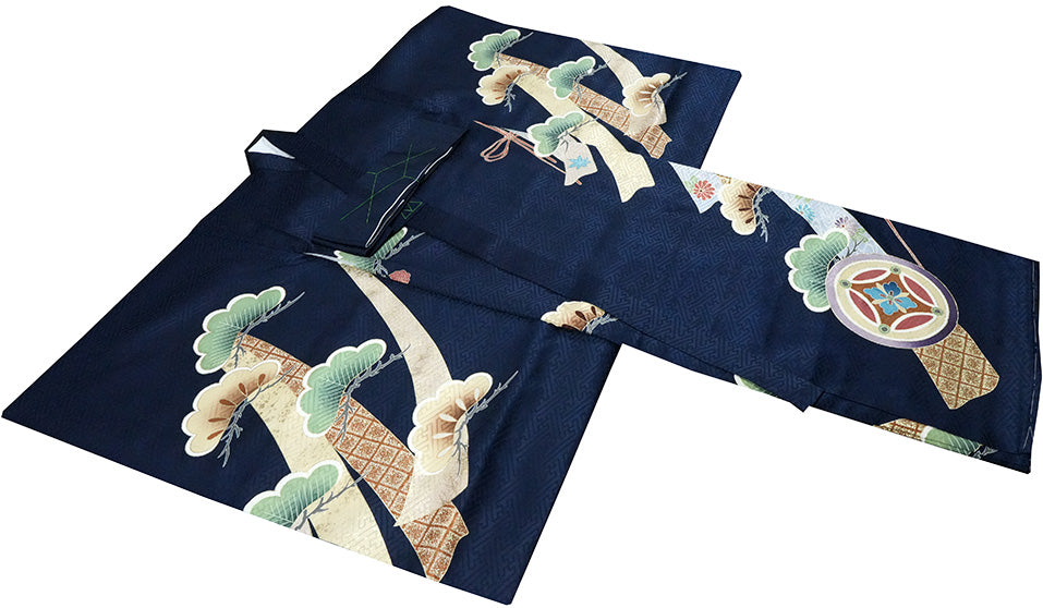 お宮参り 着物 男児祝着 正絹のしめ 初着 産着 新品d2105