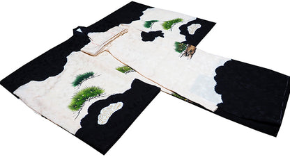 お宮参り 着物 男の子 男児祝着 正絹のしめ 初着 新品d2108