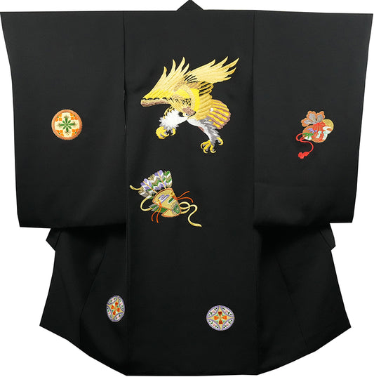 お宮参り 着物 男の子 正絹 祝着 のしめ 初着 産着 新品 d2123