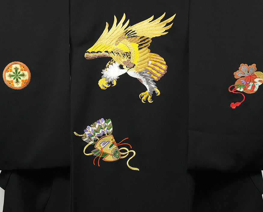 お宮参り 着物 男の子 正絹 祝着 のしめ 初着 産着 新品 d2123