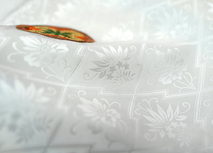 お宮参り着物 男の子 正絹 白地に黄金の鷹と宝尽くし 〜高貴なる白〜d2127