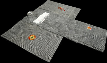 お宮参り 着物 男の子 正絹 祝着 鷹柄 疋田｜初着 日本製 d2136
