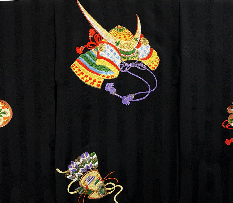 お宮参り 着物 男児祝着 正絹のしめ 初着 産着 新品d2144