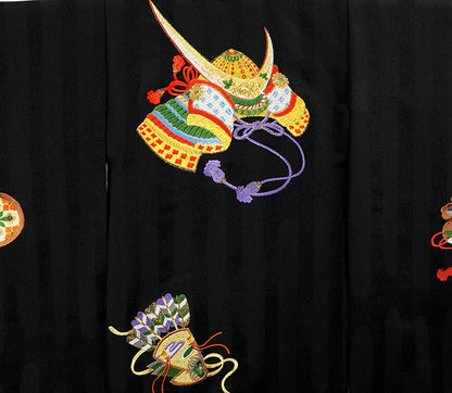 お宮参り 着物 男児祝着 正絹のしめ 初着 産着 新品d2144