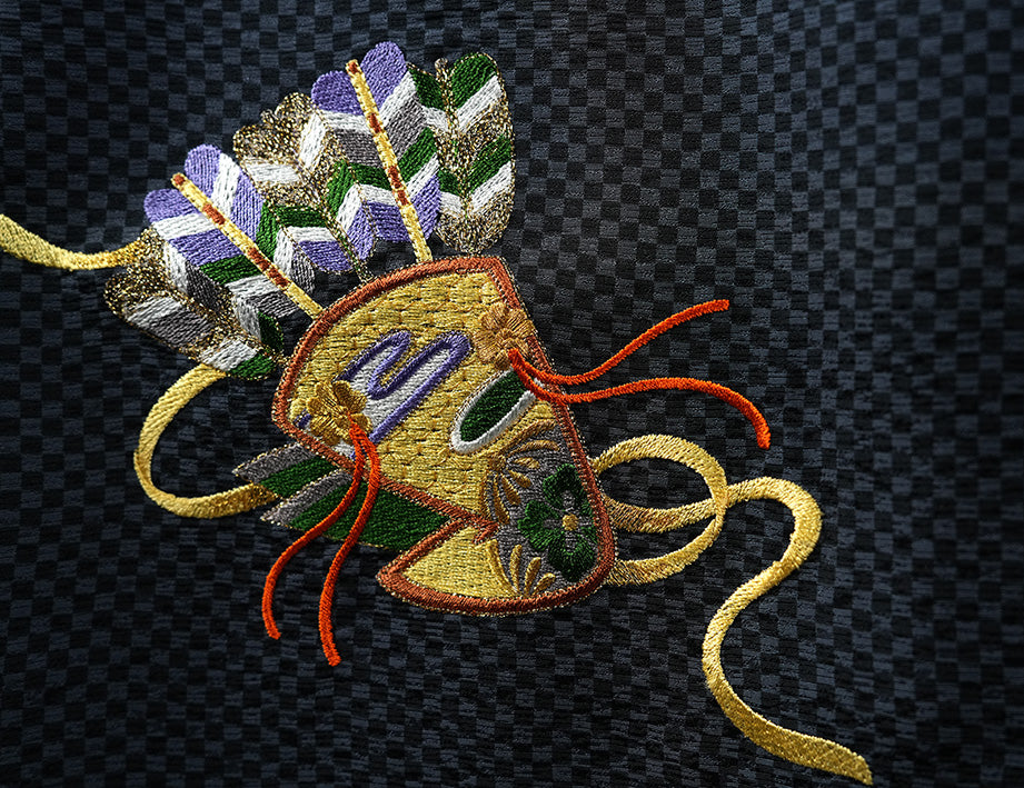 お宮参り 着物 男の子 男児祝着 正絹のしめ 初着 産着 新品d2145