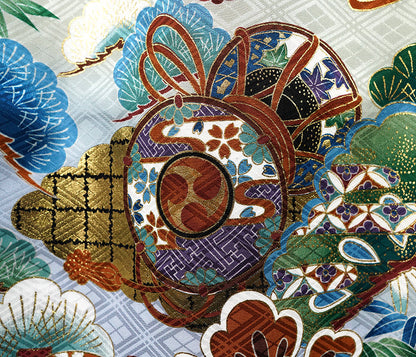 お宮参り 着物 男の子 男児祝着 正絹のしめ 初着 新品d32004