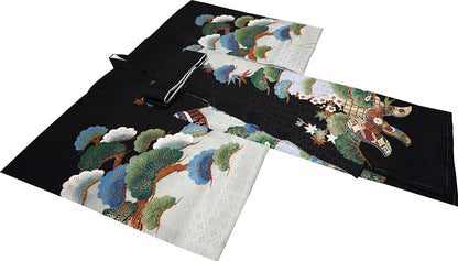 お宮参り 着物 男の子 男児祝着 正絹のしめ 初着 新品d32004