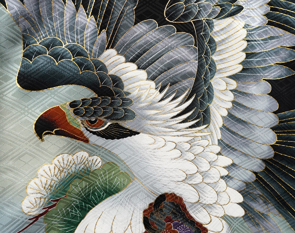 お宮参り 着物 男の子 男児祝着 正絹のしめ 初着 新品d32006