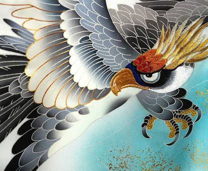 お宮参り 着物 男の子 男児祝着 正絹のしめ 初着 産着 新品d32056