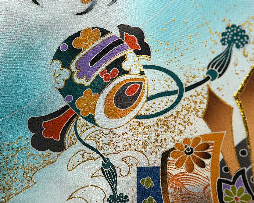 お宮参り 着物 男の子 男児祝着 正絹のしめ 初着 産着 新品d32056