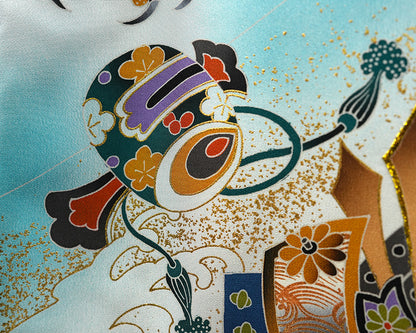 お宮参り 着物 男の子 男児祝着 正絹のしめ 初着 産着 新品d32056