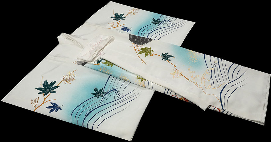 お宮参り 着物 男の子 男児祝着 正絹のしめ 初着 産着 新品d32056