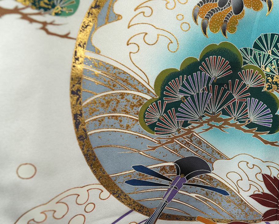 お宮参り 着物 男の子 男児祝着 正絹のしめ 初着 産着 新品d32058