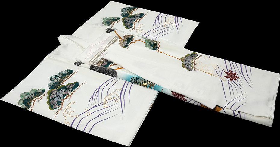 お宮参り 着物 男の子 男児祝着 正絹のしめ 初着 産着 新品d32058