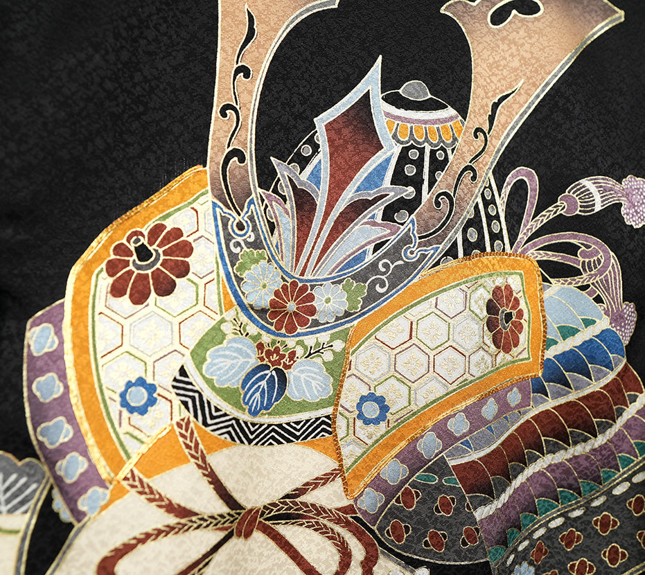 お宮参り 着物 男の子 男児祝着 正絹のしめ 初着 新品d32066