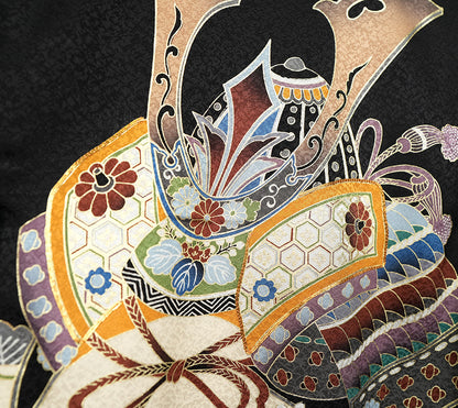 お宮参り 着物 男の子 男児祝着 正絹のしめ 初着 新品d32066