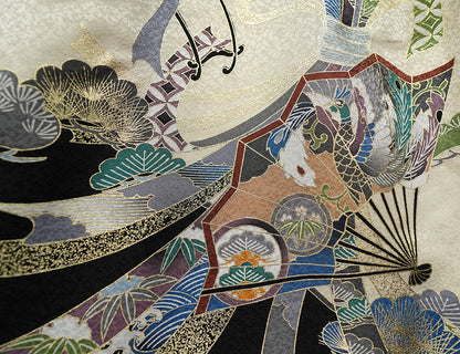 お宮参り 着物 男の子 男児祝着 正絹のしめ 初着 新品d32066