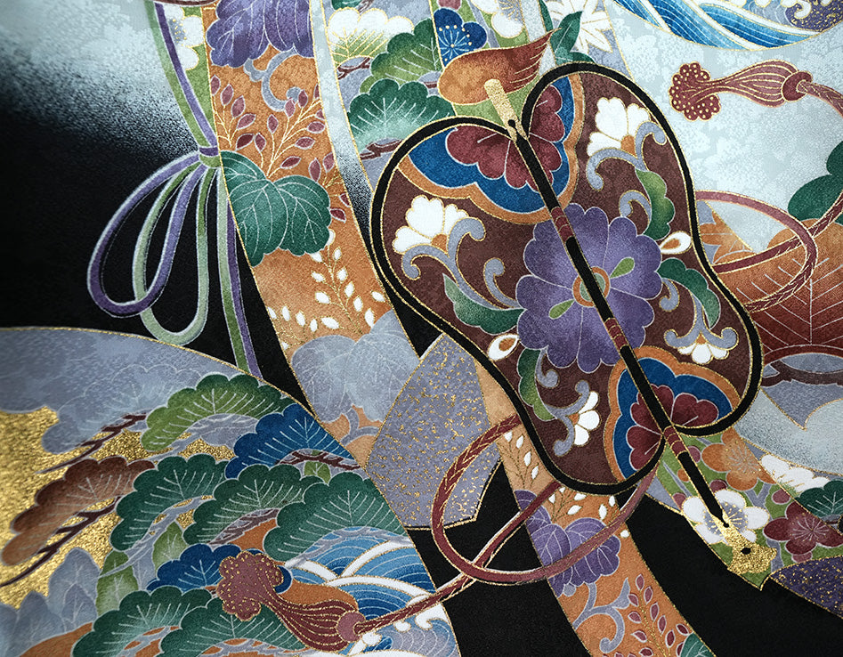 お宮参り 着物 男の子 男児祝着 正絹のしめ 初着 新品d53012