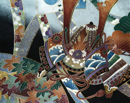 お宮参り 着物 男の子 男児祝着 正絹のしめ 初着 新品d53013