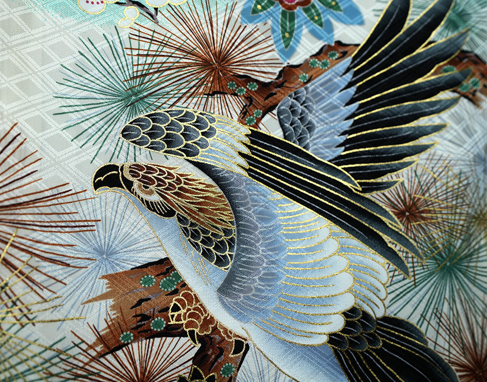 お宮参り 着物 男の子 男児祝着 正絹のしめ 初着 新品d53014