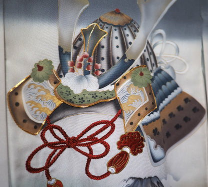 お宮参り着物 男児祝着 正絹のしめ 初着 産着 新品d7805