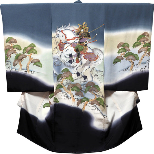 お宮参り着物 男児祝着 正絹のしめ 初着 産着 新品d7809