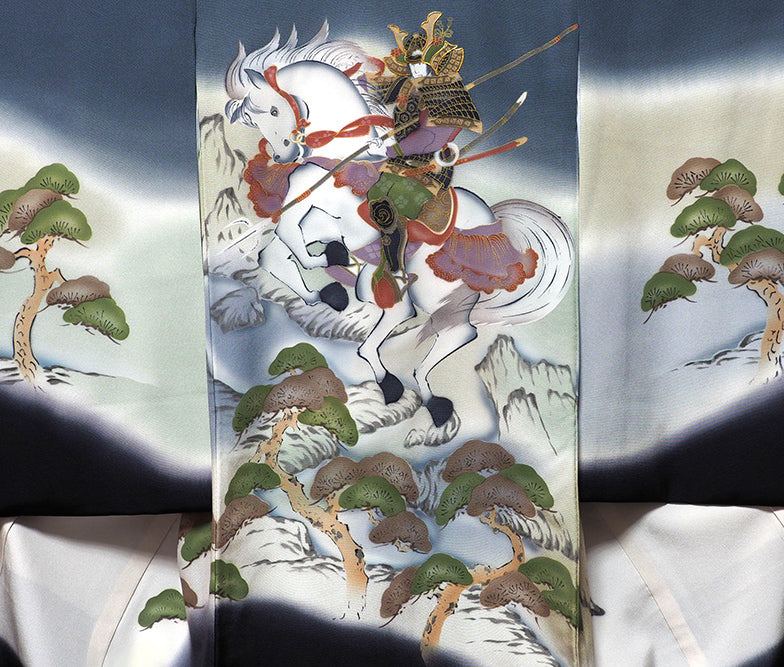 お宮参り着物 男児祝着 正絹のしめ 初着 産着 新品d7809