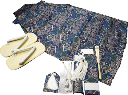 七五三 五歳 男児用 金襴袴セット 新品 7点セットhk122