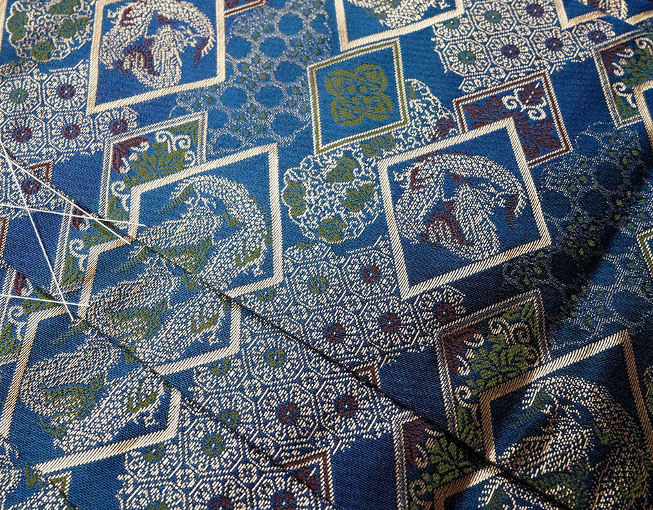 七五三 五歳 男児用 金襴袴セット 新品 7点セットhk122