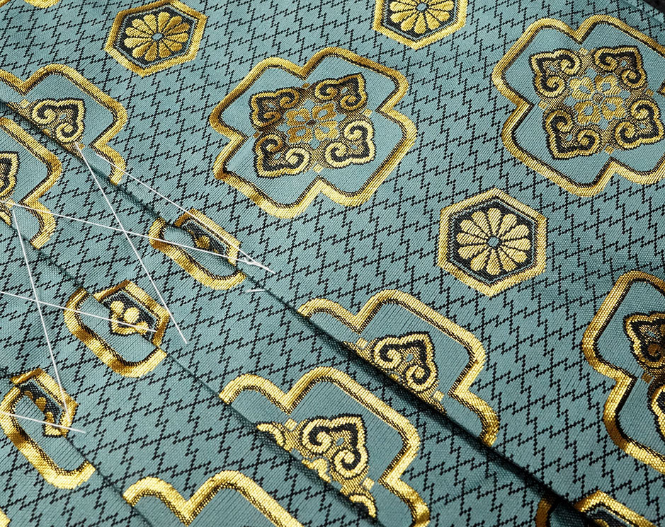 七五三 五歳 男児用 金襴袴セット 新品 7点セットhk123