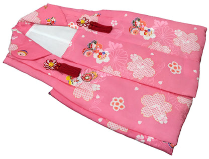 七五三 女児三歳用被布セット正絹 初節句 新品ht183