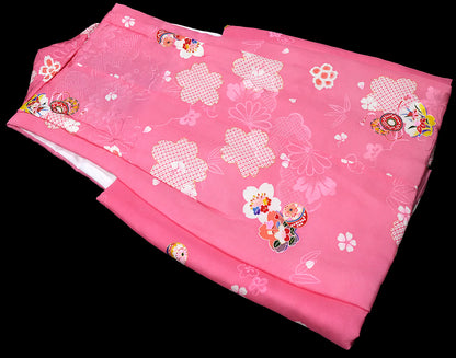 七五三 女児三歳用被布セット正絹 初節句 新品ht183