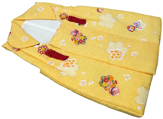 七五三 女児三歳用被布セット正絹 初節句 新品ht184