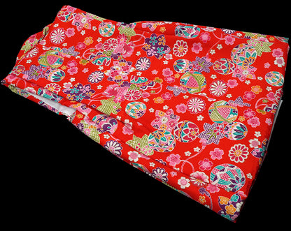 七五三着物 女児三歳用被布セット正絹 初節句 新品ht185