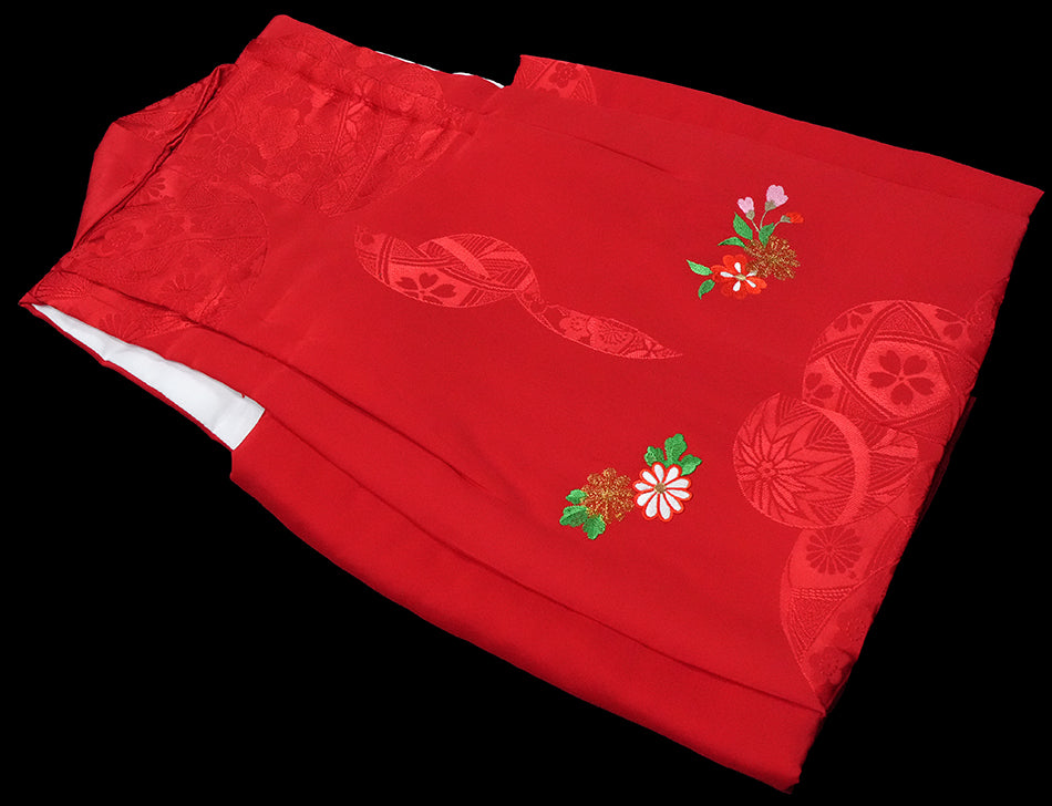 七五三 女児三歳用被布セット正絹 初節句 新品ht302