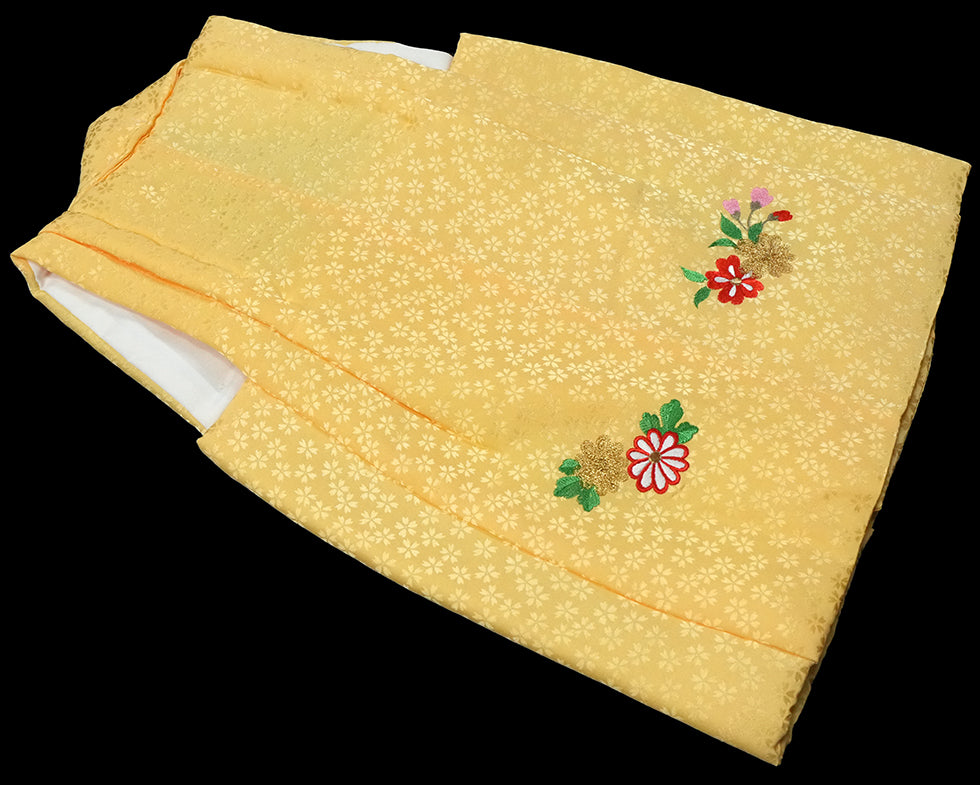 七五三 女児三歳用被布セット正絹 初節句 新品ht304