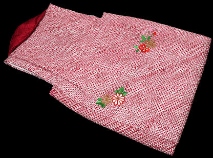 七五三 女児三歳用被布セット正絹 初節句 新品ht318